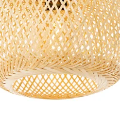 Lampe suspendue d'extérieur orientale en bambou 3 lumières IP44 - Rafael