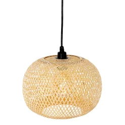 Lampe suspendue d'extérieur orientale en bambou 3 lumières IP44 - Rafael