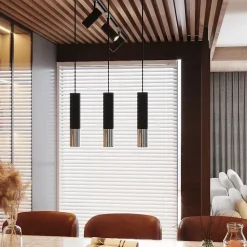 Lampe suspendue en acier 3 ampoules 4000K - 45x6x90cm Sollux