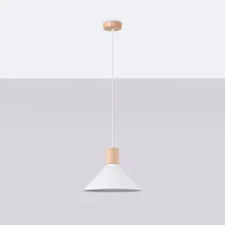 Lampe suspendue en acier 1 lampes 30x30x120cm Sollux