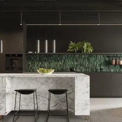 Lampe suspendue en acier 1 lampes 8x8x100cm Sollux