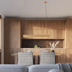 Lampe suspendue en acier 1 lampes 100x8x120cm Sollux