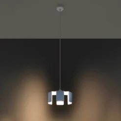 Lampe suspendue en acier 1 lampes 24x24x110cm Sollux