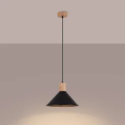 Lampe suspendue en acier 1 ampoule 4000K - 30x30x120cm Sollux