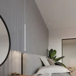 Lampe suspendue en acier 1 lampes 8x8x100cm Sollux