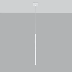 Lampe suspendue en acier 1 lampes 8x8x100cm Sollux