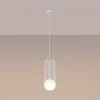 Lampe suspendue en acier 1 lampes 12x12x115cm Sollux