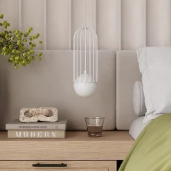 Lampe suspendue en acier 1 lampes 12x12x115cm Sollux