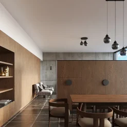 Lampe suspendue en acier 1 ampoule 4000K - 15x15x130cm Sollux