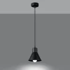 Lampe suspendue en acier 1 lampes 14x14x120cm Sollux
