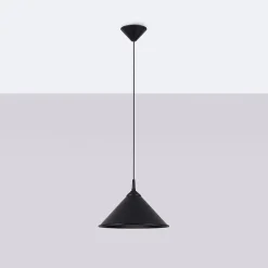 Lampe suspendue en acier 1 ampoule 4000K - 30x30x76cm Sollux