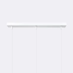 Lampe suspendue en acier 3 lampes 45x5x120cm Sollux