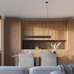 Lampe suspendue en acier 1 lampes 100x8x120cm Sollux