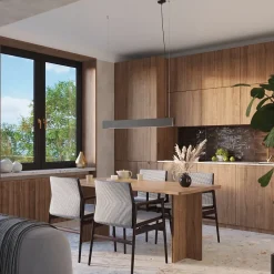 Lampe suspendue en acier 1 lampes 100x8x120cm Sollux