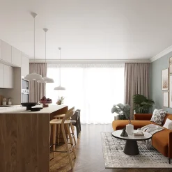 Lampe suspendue en acier 1 lampes 38x38x74cm Sollux