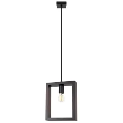Lampe suspendue en acier/bois 1 lampes 24x8x133cm Sollux
