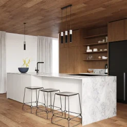 Lampe suspendue en acier/béton 3 lampes 20x20x110cm Sollux