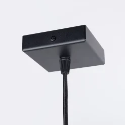 Lampe suspendue en acier/bois 1 ampoule 4000K - 24x8x133cm Sollux