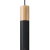 Lampe suspendue en acier/bois 1 ampoule 3000K - 8x8x105cm Sollux