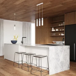 Lampe suspendue en acier/béton 2 lampes 30x6x90cm Sollux