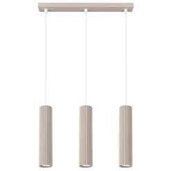 Lampe suspendue en aluminium 3 lampes 45x6.5x98cm Sollux