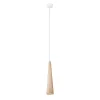 Lampe suspendue en bois 1 ampoule 3000K - 8x8x120cm Sollux