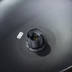 Lampe suspendue en bois/acier 1 ampoule 4000K - 29.5x29.5x130cm Sollux