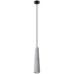 Lampe suspendue en béton 1 ampoule 3000K - 8x8x125cm Sollux
