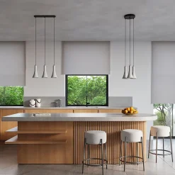 Lampe suspendue en béton 2 lampes 34x12x113cm Sollux