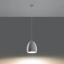Lampe suspendue en céramique 1 ampoule 3000K - 30x30x122cm Sollux