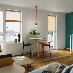 Lampe suspendue en PVC 1 ampoule 3000K - 9x9x90cm Sollux