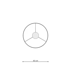 Lampe suspendue en PVC 1 ampoule 3000K - 40x40x95cm Sollux