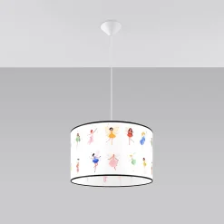 Lampe suspendue en PVC 1 ampoule 3000K - 40x40x95cm Sollux