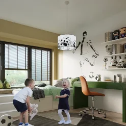 Lampe suspendue en PVC 1 lampes 40x40x82cm Sollux