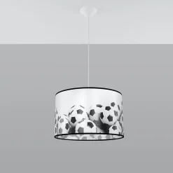 Lampe suspendue en PVC 1 lampes 40x40x82cm Sollux