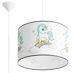 Lampe suspendue en PVC 1 lampes 40x40x95cm Sollux