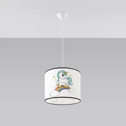 Lampe suspendue en PVC 1 lampes 30x30x95cm Sollux