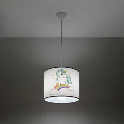 Lampe suspendue en PVC 1 lampes 30x30x95cm Sollux