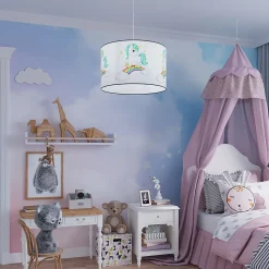 Lampe suspendue en PVC 1 lampes 30x30x95cm Sollux