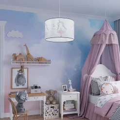 Lampe suspendue en PVC 1 lampes 40x40x95cm Sollux