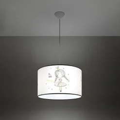 Lampe suspendue en PVC 1 lampes 40x40x95cm Sollux