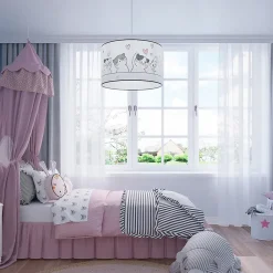 Lampe suspendue en PVC 1 lampes 30x30x95cm Sollux