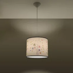 Lampe suspendue en PVC 1 lampes 30x30x82cm Sollux