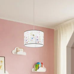 Lampe suspendue en PVC 1 lampes 30x30x82cm Sollux