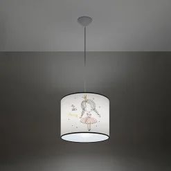 Lampe suspendue en PVC 1 lampes 30x30x95cm Sollux