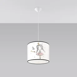 Lampe suspendue en PVC 1 lampes 30x30x95cm Sollux