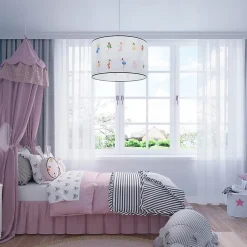 Lampe suspendue en PVC 1 lampes 40x40x95cm Sollux