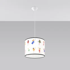 Lampe suspendue en PVC 1 lampes 30x30x95cm Sollux