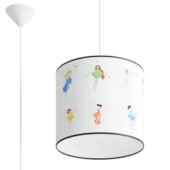 Lampe suspendue en PVC 1 lampes 30x30x95cm Sollux