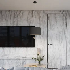 Lampe suspendue en tissu/PVC 1 ampoule 4000K - 40x40x88cm Sollux